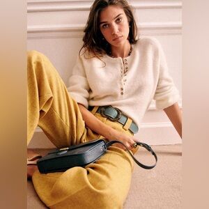 Sézane Léon ecru wool jumper